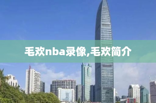 毛欢nba录像,毛欢简介