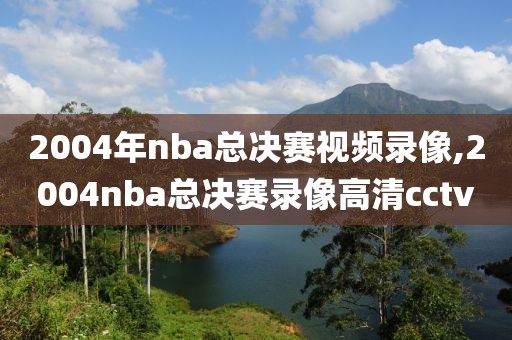 2004年nba总决赛视频录像,2004nba总决赛录像高清cctv