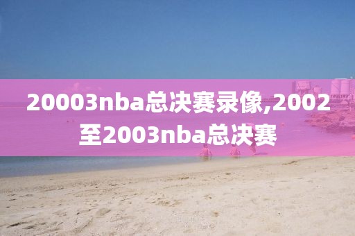 20003nba总决赛录像,2002至2003nba总决赛
