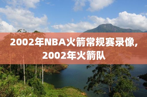 2002年NBA火箭常规赛录像,2002年火箭队
