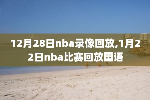 12月28日nba录像回放,1月22日nba比赛回放国语