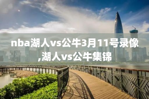 nba湖人vs公牛3月11号录像,湖人vs公牛集锦