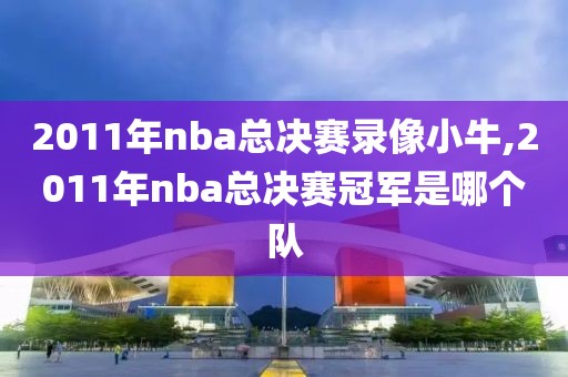 2011年nba总决赛录像小牛,2011年nba总决赛冠军是哪个队